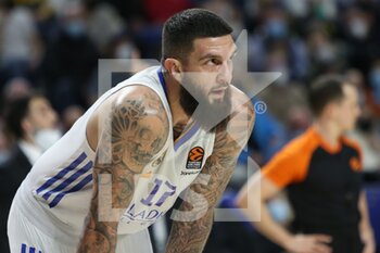 2021-12-02 - Vincent Poirier of Real Madrid during the Turkish Airlines Euroleague basketball match between Real Madrid and Maccabi Playtika Tel Aviv on December 2, 2021 at Wizink Center in Madrid, Spain - REAL MADRID VS MACCABI PLAYTIKA TEL AVIV - EUROLEAGUE - BASKETBALL