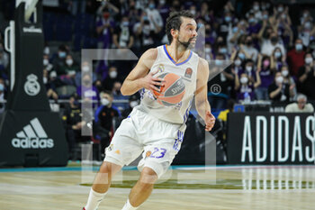 2021-12-23 - Sergio Llull Melia of Real Madrid during the Turkish Airlines Euroleague basketball match between Real Madrid and CSKA Moscow on December 23, 2021 at Wizink Center in Madrid, Spain - REAL MADRID VS CSKA MOSCOW - EUROLEAGUE - BASKETBALL