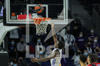 2021-12-23 - Sediq Garuba of Real Madrid during the Turkish Airlines Euroleague basketball match between Real Madrid and CSKA Moscow on December 23, 2021 at Wizink Center in Madrid, Spain - REAL MADRID VS CSKA MOSCOW - EUROLEAGUE - BASKETBALL