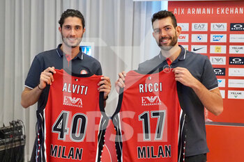 Presentazione di Davide Alviti e Giampaolo Ricci nuovi giocatori Olimpia Milano - EVENTI - BASKET