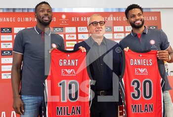 Presentazione di Troy Daniels e Jerian Grant nuovi giocatori Olimpia Milano - EVENTS - BASKETBALL