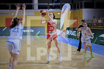 2021-11-11 - Evita HERMINJARD (24) of Switzerland during the FIBA Women's EuroBasket 2023, Qualifiers Group H Basketball match between Luxembourg and Switzerland on November 11, 2021 at Centre National Sportif & Culturel d'Coque in Luxembourg - FIBA WOMEN'S EUROBASKET 2023, QUALIFIERS GROUP H - LUXEMBOURG VS SWITZERLAND - INTERNATIONALS - BASKETBALL