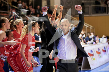 2021-11-11 - Domenico Vincenzo MARCARIO (C) of Switzerland during the FIBA Women's EuroBasket 2023, Qualifiers Group H Basketball match between Luxembourg and Switzerland on November 11, 2021 at Centre National Sportif & Culturel d'Coque in Luxembourg - FIBA WOMEN'S EUROBASKET 2023, QUALIFIERS GROUP H - LUXEMBOURG VS SWITZERLAND - INTERNATIONALS - BASKETBALL