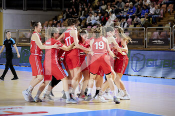 2021-11-11 - Switzerland team during the FIBA Women's EuroBasket 2023, Qualifiers Group H Basketball match between Luxembourg and Switzerland on November 11, 2021 at Centre National Sportif & Culturel d'Coque in Luxembourg - FIBA WOMEN'S EUROBASKET 2023, QUALIFIERS GROUP H - LUXEMBOURG VS SWITZERLAND - INTERNATIONALS - BASKETBALL