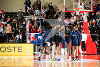 2021-11-14 - The players of France ahead of the FIBA Women's EuroBasket 2023, Qualifiers Group B Basketball match between France and Lithuania on November 14, 2021 at Palacium in Villeneuve-d'Ascq, France - FIBA WOMEN'S EUROBASKET 2023, QUALIFIERS GROUP B - FRANCE VS LITHUANIA - INTERNATIONALS - BASKETBALL