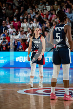 2021-11-14 - Marie Eve Paget of France reacts during the FIBA Women's EuroBasket 2023, Qualifiers Group B Basketball match between France and Lithuania on November 14, 2021 at Palacium in Villeneuve-d'Ascq, France - FIBA WOMEN'S EUROBASKET 2023, QUALIFIERS GROUP B - FRANCE VS LITHUANIA - INTERNATIONALS - BASKETBALL