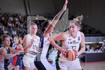 2021-11-14 - Giedre LABUCKIENE (77) of Lithuania during the FIBA Women's EuroBasket 2023, Qualifiers Group B Basketball match between France and Lithuania on November 14, 2021 at Palacium in Villeneuve-d'Ascq, France - FIBA WOMEN'S EUROBASKET 2023, QUALIFIERS GROUP B - FRANCE VS LITHUANIA - INTERNATIONALS - BASKETBALL