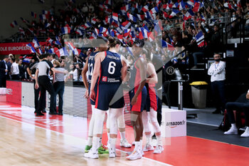 2021-11-14 - French Team during the FIBA Women's EuroBasket 2023, Qualifiers Group B Basketball match between France and Lithuania on November 14, 2021 at Palacium in Villeneuve-d'Ascq, France - FIBA WOMEN'S EUROBASKET 2023, QUALIFIERS GROUP B - FRANCE VS LITHUANIA - INTERNATIONALS - BASKETBALL