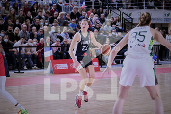 2021-11-14 - Marine JOHANNES (23) of France during the FIBA Women's EuroBasket 2023, Qualifiers Group B Basketball match between France and Lithuania on November 14, 2021 at Palacium in Villeneuve-d'Ascq, France - FIBA WOMEN'S EUROBASKET 2023, QUALIFIERS GROUP B - FRANCE VS LITHUANIA - INTERNATIONALS - BASKETBALL