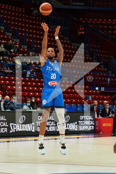 2021-11-29 - Mattia Udom (Italy)  - FIBA WORLD CUP 2023 QUALIFIERS - ITALY VS NETHERLANDS - INTERNATIONALS - BASKETBALL