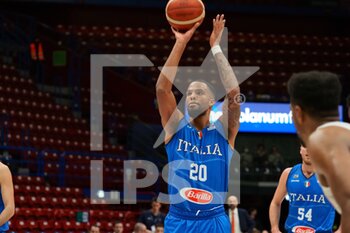 2021-11-29 - Mattia Udom (Italy)  - FIBA WORLD CUP 2023 QUALIFIERS - ITALY VS NETHERLANDS - INTERNATIONALS - BASKETBALL