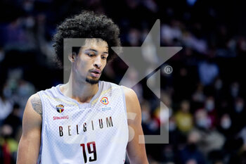 2021-11-28 - Ismael BAKO (19) of Belgium during the FIBA Basketball World Cup 2023, European Qualifiers, 1st round Group A Basketball match between Belgium and Serbia on November 28, 2021 at the Mons Arena in Mons, Belgium - FIBA BASKETBALL WORLD CUP 2023, EUROPEAN QUALIFIERS, 1ST ROUND GROUP A - BELGIUM VS SERBIA - INTERNATIONALS - BASKETBALL