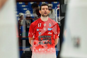 2021-12-12 - Giampaolo Ricci from AX Armani Exchange Olimpia Milano  - A|X ARMANI EXCHANGE MILANO VS GERMANI BRESCIA - ITALIAN SERIE A - BASKETBALL