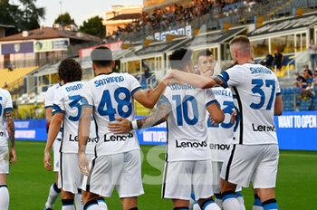 2021-08-08 - esultanza Inter dopo gol 0-1 - PARMA CALCIO VS INTER - FC INTERNAZIONALE - FRIENDLY MATCH - SOCCER