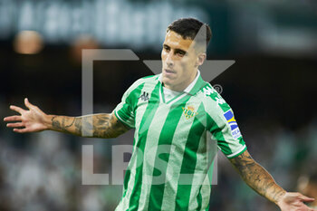 2021-08-07 - Cristian Tello of Real Betis celebrates a goal during the Pre-Season friendly football match between Real Betis Balompie and AS Roma on August 7, 2021 at Benito Villamarin stadium in Sevilla, Spain - Photo Joaquin Corchero / Spain DPPI / DPPI - REAL BETIS BALOMPIE VS AS ROMA - FRIENDLY MATCH - SOCCER