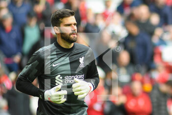 2021-08-08 - Liverpool's goalkeeper Alisson Becker during the Pre-Season Friendly football match between Liverpool and Athletic Bilbao on August 8, 2021 at Anfield in Liverpool, England - Photo Philip Bryan / ProSportsImages / DPPI - PRE-SEASON FRIENDLY MATCH - LIVERPOOL VS ATHLETIC BILBAO - FRIENDLY MATCH - SOCCER
