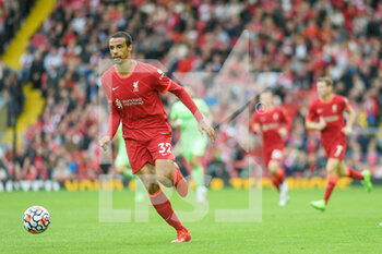 2021-08-08 - Liverpool's defender Joel Matip (32) during the Pre-Season Friendly football match between Liverpool and Athletic Bilbao on August 8, 2021 at Anfield in Liverpool, England - Photo Philip Bryan / ProSportsImages / DPPI - PRE-SEASON FRIENDLY MATCH - LIVERPOOL VS ATHLETIC BILBAO - FRIENDLY MATCH - SOCCER