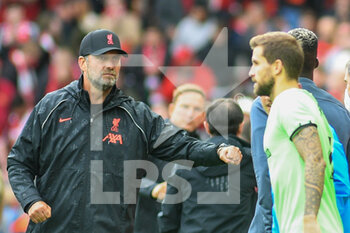 2021-08-08 - Liverpool's manager Jurgen Klopp during the Pre-Season Friendly football match between Liverpool and Athletic Bilbao on August 8, 2021 at Anfield in Liverpool, England - Photo Philip Bryan / ProSportsImages / DPPI - PRE-SEASON FRIENDLY MATCH - LIVERPOOL VS ATHLETIC BILBAO - FRIENDLY MATCH - SOCCER