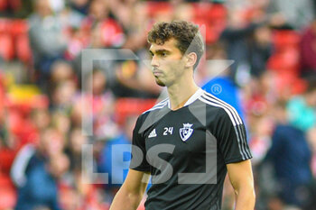 2021-08-09 - Osasuna's Lucas Torro (24) before the Pre-Season Friendly football match between Liverpool and Osasuna on August 9, 2021 at Anfield in Liverpool, England - Photo Philip Bryan / ProSportsImages / DPPI - PRE-SEASON FRIENDLY FOOTBALL MATCH LIVERPOOL VS OSASUNA - FRIENDLY MATCH - SOCCER