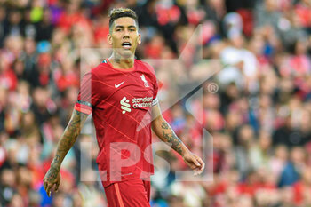 2021-08-09 - Liverpool's forward Roberto Firmino during the Pre-Season Friendly football match between Liverpool and Osasuna on August 9, 2021 at Anfield in Liverpool, England - Photo Philip Bryan / ProSportsImages / DPPI - PRE-SEASON FRIENDLY FOOTBALL MATCH LIVERPOOL VS OSASUNA - FRIENDLY MATCH - SOCCER