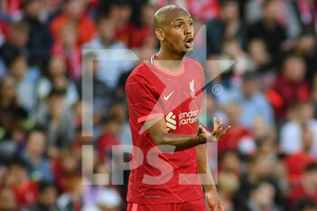 2021-08-09 - Liverpool's midfielder Fabinho during the Pre-Season Friendly football match between Liverpool and Osasuna on August 9, 2021 at Anfield in Liverpool, England - Photo Philip Bryan / ProSportsImages / DPPI - PRE-SEASON FRIENDLY FOOTBALL MATCH LIVERPOOL VS OSASUNA - FRIENDLY MATCH - SOCCER