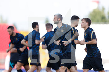 2021-08-14 - Marcelo Brozovic (FC Internazionale) warming up before the match - INTER - FC INTERNAZIONALE VS DINAMO KIEV - FRIENDLY MATCH - SOCCER