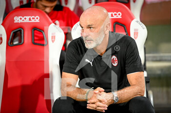 2021-08-14 - Stafano Pioli (Head Coach AC Milan) on the bench - AC MILAN VS PANATHINAIKOS FC - FRIENDLY MATCH - SOCCER