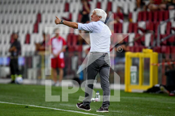 2021-08-14 - Laszlo Boloni (Head Coach Panathinaikos) gestures - AC MILAN VS PANATHINAIKOS FC - FRIENDLY MATCH - SOCCER