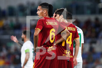 2021-08-14 - Chris Smalling of Roma during the Pre-Season Friendly football match between AS Roma and Raja Casablanca on August 14, 2021 at Stadio Olimpico in Rome, Italy - Photo Federico Proietti / DPPI - AS ROMA VS RAJA CASABLANCA - FRIENDLY MATCH - SOCCER