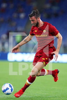 2021-08-14 - Bryan Cristante of Roma in action during the Pre-Season Friendly football match between AS Roma and Raja Casablanca on August 14, 2021 at Stadio Olimpico in Rome, Italy - Photo Federico Proietti / DPPI - AS ROMA VS RAJA CASABLANCA - FRIENDLY MATCH - SOCCER