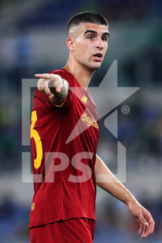 2021-08-14 - Gianluca Mancini of Roma gestures during the Pre-Season Friendly football match between AS Roma and Raja Casablanca on August 14, 2021 at Stadio Olimpico in Rome, Italy - Photo Federico Proietti / DPPI - AS ROMA VS RAJA CASABLANCA - FRIENDLY MATCH - SOCCER