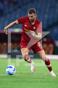 2021-08-14 - Borja Mayoral of Roma in action during the Pre-Season Friendly football match between AS Roma and Raja Casablanca on August 14, 2021 at Stadio Olimpico in Rome, Italy - Photo Federico Proietti / DPPI - AS ROMA VS RAJA CASABLANCA - FRIENDLY MATCH - SOCCER