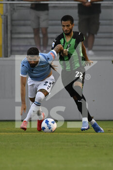 2021-08-14 - HysaJ and Toljan during the friendly match SS Lazio vs US Sassuolo on August 14, 2021 at Stadio Benito Stirpe in Frosinone, Italy - FRIENDLY MATCH SS LAZIO VS US SASSUOLO - FRIENDLY MATCH - SOCCER