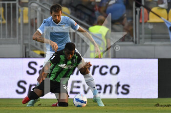 2021-08-14 - Acerbi and Traore' during the friendly match SS Lazio vs US Sassuolo on August 14, 2021 at Stadio Benito Stirpe in Frosinone, Italy - FRIENDLY MATCH SS LAZIO VS US SASSUOLO - FRIENDLY MATCH - SOCCER