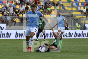 2021-08-14 - Ciro Immobile and Chiriches during the friendly match SS Lazio vs US Sassuolo on August 14, 2021 at Stadio Benito Stirpe in Frosinone, Italy - FRIENDLY MATCH SS LAZIO VS US SASSUOLO - FRIENDLY MATCH - SOCCER