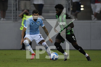 2021-08-14 - Boga and Hysaj during the friendly match SS Lazio vs US Sassuolo on August 14, 2021 at Stadio Benito Stirpe in Frosinone, Italy - FRIENDLY MATCH SS LAZIO VS US SASSUOLO - FRIENDLY MATCH - SOCCER