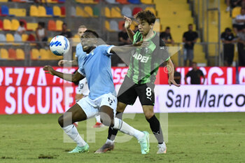 2021-08-14 - Akpa Akpro and Lopez during the friendly match SS Lazio vs US Sassuolo on August 14, 2021 at Stadio Benito Stirpe in Frosinone, Italy - FRIENDLY MATCH SS LAZIO VS US SASSUOLO - FRIENDLY MATCH - SOCCER