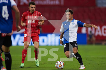 2021-09-09 - Oussama Idrissi of Sevilla and Manu Garcia of Alaves in action during the football friendly match played between Sevilla Futbol Club and Deportivo Alaves Madrid at Ramon Sanchez-Pizjuan Stadium on September 9, 2021 in Sevilla, Spain - SEVILLA FUTBOL CLUB VS DEPORTIVO ALAVES MADRID AT RAMON SANCHEZ-PIZJUAN STADIUM - FRIENDLY MATCH - SOCCER