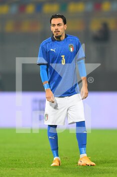 2021-11-16 - FROSINONE, ITALY -  November 16 :  Giacomo Quagliata of Italy in Action during  Friendly Match soccer match between  Italy and Romania  at Benito Stirpe on November 12,2021 in Frosinone,Italy  - UNDER 21 TEST MATCH 2021 - ITALY VS ROMANIA - FRIENDLY MATCH - SOCCER