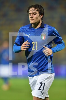 2021-11-16 - FROSINONE, ITALY -  November 16 :  Nicolo' Fagioli of Italy in Action during  Friendly Match soccer match between  Italy and Romania  at Benito Stirpe on November 12,2021 in Frosinone,Italy  - UNDER 21 TEST MATCH 2021 - ITALY VS ROMANIA - FRIENDLY MATCH - SOCCER