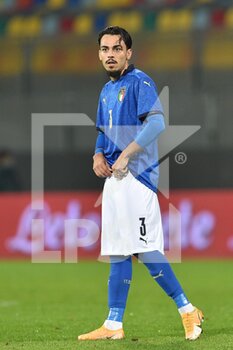 2021-11-16 - FROSINONE, ITALY -  November 16 :  Giacomo Quagliata of Italy in Action during  Friendly Match soccer match between  Italy and Romania  at Benito Stirpe on November 12,2021 in Frosinone,Italy  - UNDER 21 TEST MATCH 2021 - ITALY VS ROMANIA - FRIENDLY MATCH - SOCCER
