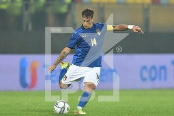 2021-11-16 - FROSINONE, ITALY -  November 16 :  Salvatore Esposito of Italy in Action during  Friendly Match soccer match between  Italy and Romania  at Benito Stirpe on November 12,2021 in Frosinone,Italy  - UNDER 21 TEST MATCH 2021 - ITALY VS ROMANIA - FRIENDLY MATCH - SOCCER