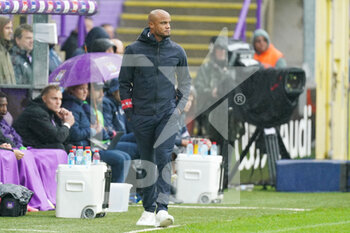 2021-10-03 - Head coach Vincent Kompany of Anderlecht during the Belgian championship Jupiler Pro League football match between Anderlecht and Club Brugge on October 3, 2021 at Lotto Park in Brussel, Belgium - ANDERLECHT VS CLUB BRUGGE - BELGIAN PRO LEAGUE - SOCCER