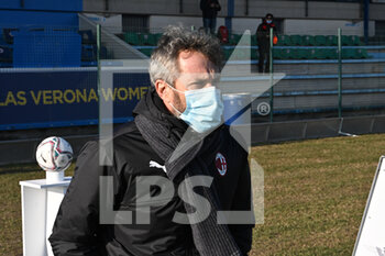 2021-12-17 - Head Coach Maurizio Ganz of Milan - HELLAS VERONA VS AC MILAN - WOMEN ITALIAN CUP - SOCCER