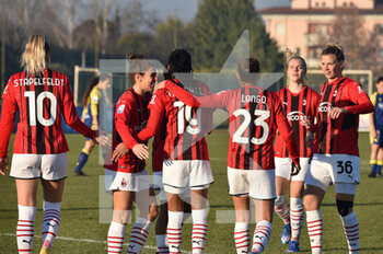 2021-12-17 - celebrates after scoring a goal - HELLAS VERONA VS AC MILAN - WOMEN ITALIAN CUP - SOCCER