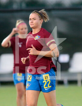 2021-08-21 - Stefanie Enzinger (St Polten) warming up  during the UEFA Women's Champions League, Round 1 - CP - Group 8 football match between St Polten and Juventus on August 21, 2021 at Juventus Training Center in Vinovo - Turin, Italy - Photo Nderim Kaceli - TURNO PRELIMINARE - JUVENTUS WOMEN VS ST POLTEN - UEFA CHAMPIONS LEAGUE WOMEN - SOCCER