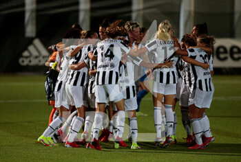 2021-08-21 - Juventus Women celebrating after the third goal  during the UEFA Women's Champions League, Round 1 - CP - Group 8 football match between St Polten and Juventus on August 21, 2021 at Juventus Training Center in Vinovo - Turin, Italy - Photo Nderim Kaceli - TURNO PRELIMINARE - JUVENTUS WOMEN VS ST POLTEN - UEFA CHAMPIONS LEAGUE WOMEN - SOCCER