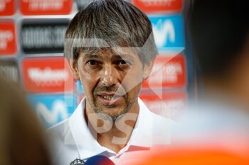 2021-08-31 - David Aznar, coach of Real Madrid after the UEFA Women's Champions League, Round 2, 1st leg football match between Real Madrid and Manchester City on August 31, 2021 at Alfredo Di Stefano stadium in Madrid, Spain - Photo Oscar J Barroso / Spain DPPI / DPPI - REAL MADRID VS MANCHESTER CITY - UEFA CHAMPIONS LEAGUE WOMEN - SOCCER