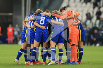 2021-10-13 - Chelsea FC Women team at the beginning of the match - JUVENTUS FC VS CHELSEA - UEFA CHAMPIONS LEAGUE WOMEN - SOCCER