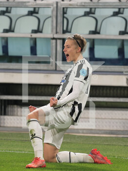 2021-12-16 - Lina Mona Andrea Hurtig (Juventus Women) celebrates the goal -  JUVENTUS VS SERVETTE - UEFA CHAMPIONS LEAGUE WOMEN - SOCCER